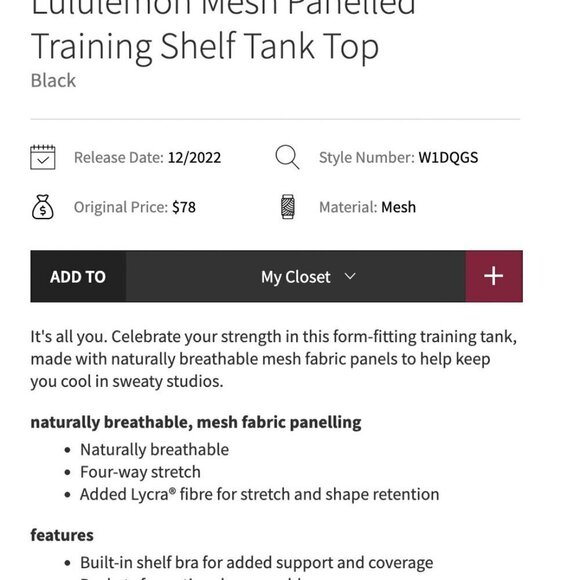 Lululemon Tank Top Black Size 2 - Picture 11 of 11